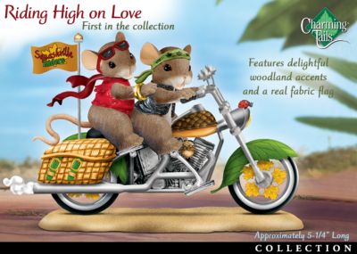 Charming Tails Of The Open Road Collectible Mouse Figurine Collection - Motorcycle Themed Collectible Charming Tails® Mouse Figurine Collection Invites You to Cruise! Great Biker Gift!