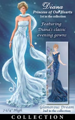 The Hamilton Collection Collectible Princess Diana Tribute Figurines: Princess Of Our Hearts Figurine Collection
