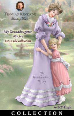 The Hamilton Collection Thomas Kinkade A Grandmother's Love Collectible Figurine Collection