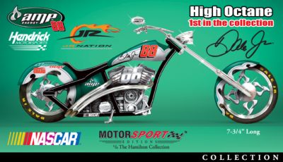 Dale Earnhardt, Jr. Ready To Roll Collectible Motorcycle Figurine Collection - Dale Earnhardt, Jr. Motorcycle Figurine Collection Inspired by 2008 Racing Paint Schemes! Must-have Collectible First!