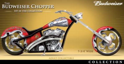 Click here to buy Budweiser Motorcycle Figurine Collection by The Hamilton Collection.