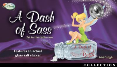 Disney Tinker Bell Sugar & Spice Figurine Collection - Enchanting Disney Tinker Bell Figurine Collection! Glittering Tink Discovers Pixie Magic in REAL Dinner Table Items!