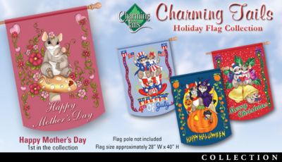 Click here to buy Charming Tails Holiday Flag Collection by The Hamilton Collection.