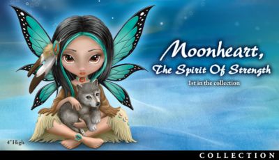 Jasmine Becket-Griffiths Spirit Maidens Wolf And Fairy Figurine Collection - Exclusive Market First! Fantasy Art Wolf and Fairy Figurine Collection by Artist Jasmine Becket-Griffith Honors the Wolf