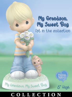 Click here to buy Precious Moments A Grandson's Precious Love Figurine... by The Hamilton Collection.
