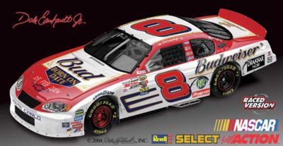 1:24 Dale Earnhardt, Jr. Budweiser/Born On Date 15 FEB 2004 Raced Version Chevrolet Monte Carlo&reg; Diecast Car - Dale Earnhardt, Jr. Collectible Celebrates Daytona 500 Victory! Collectible Diecast Model Car a NASCAR&reg; Diecast Treat!
