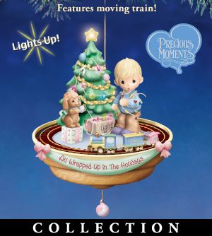 Precious Moments Holiday In Motion Ornament Collection