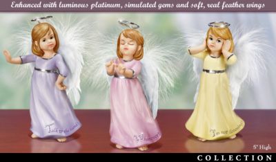 Click here to buy Attitude Angels Collectible Figurine Collection by The Bradford Editions.