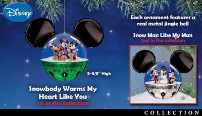 Mickey And Minnie Winter Wonderland Ornament Collection