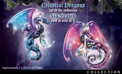 Click here to buy Celestial Dragons Collectible Ornament Collection by The Bradford Editions.