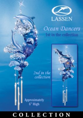 The Bradford Editions Christian Riese Lassen Ocean Dancers Indoor Wind Chime Collection