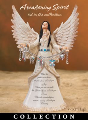 The Bradford Editions Wishes On The Wind Angel Figurine Collection