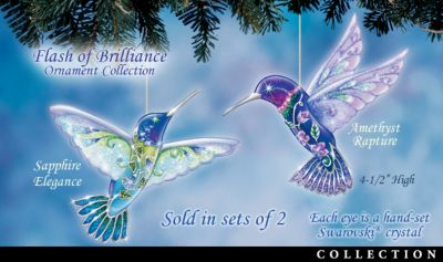 Treasured Jewels Heirloom Classics Ornament Collection: Set of Two