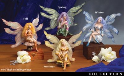 Fairies Of The Enchanted Forest Collectible Fairy Figurine Collection - Exclusive Collectible Fairy Figurines by Artist Kris Hamrick with Sparkly Wings! Unique Seasonal Decorations or Fantasy Gifts