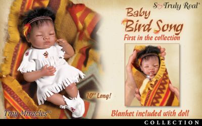 Spirit Of New Life Native American Style Newborn Baby Doll Collection: So Truly Real - Tiny Miracles Native American Style Newborn Baby Doll Collection an Exclusive First!! FREE Patterned Blankets!