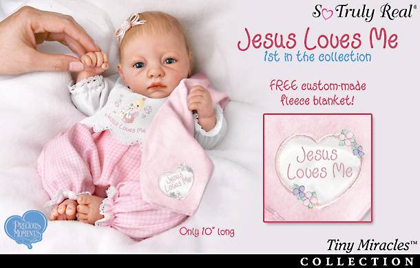 Click here to buy Precious Moments Tiny Miracles Precious Miracles Baby Doll... by The Ashton-Drake Galleries.