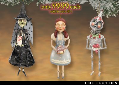 The Whimsical Wizard Of Oz Collectible Folk Art Christmas Ornament Collection - Exclusive Wizard of Oz Christmas Ornament Collection Features Folk Artistry of World-Renowned Artist Christy Meyers!