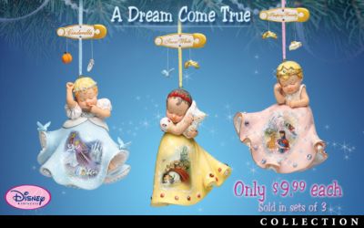 Click here to buy A Dream Come True Collectible Disney Ornament Collection by The Ashton-Drake Galleries.