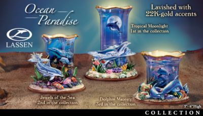 Click here to buy Ocean Paradise Dolphin Candleholder Collection by Ardleigh Elliott.