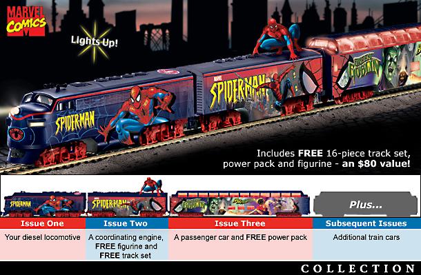 The Amazing Spider-Man Express Train Collection - The Amazing Spider-Man Collectible Express Train Collection! Exclusive First Includes Free Spider-Man Figurine, More!