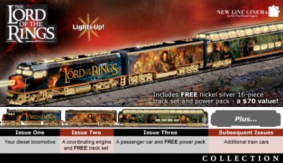 The Lord Of The Rings Express Train Collection - Collectible The Lord of the Rings Electric Train Set Collection Takes You on a Quest to Middle Earth! Exclusive First!