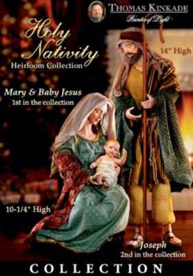 Hawthorne Village Thomas Kinkade Holy Nativity Sculpture Collection: Religious Christmas Nativity Set
