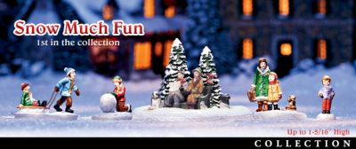 Click here to buy Happy Holidays! Village Figurine Accessory Set Collection by Hawthorne Village.