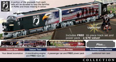 American Prisoners Of War POW MIA Express Train Collection - Exclusive American Prisoners of War Train Collection is Dedicated to POW/MIA Heroes Who Have Risked All to Keep Us Free!