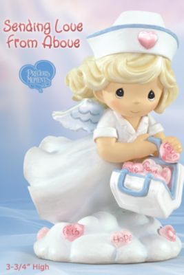 The Hamilton Collection Precious Moments Sending Love From Above Collectible Nurse Figurine