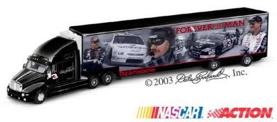 Click here to buy 1:64 ARC Dale Earnhardt Diecast Souvenir Hauler by The Hamilton Collection.