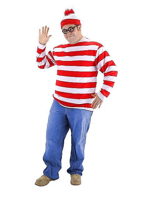  Men's Plus Size Where's Waldo Kit 