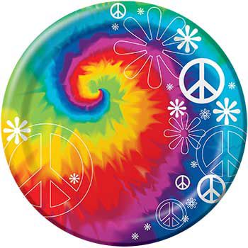 Tie Dye Party Dinner Plates (8-pack)