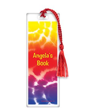 Tie Dye Fun Personalized Bookmark (each)