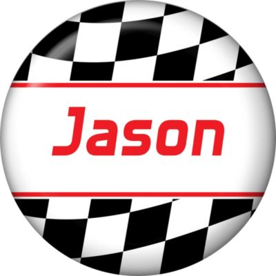 Racing Flag Personalized Mini Magnet