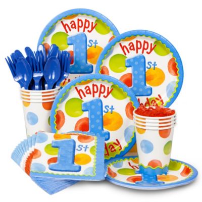Polka Dot Boy's 1st Birthday Standard Kit