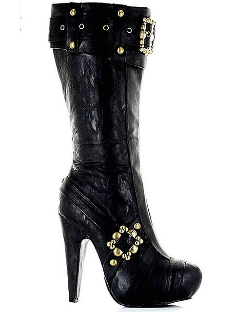 Black Pirate Boots Deluxe for Women