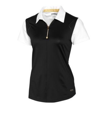 Womens ANNIKA CB DryTec C/S Gold Bar Polo