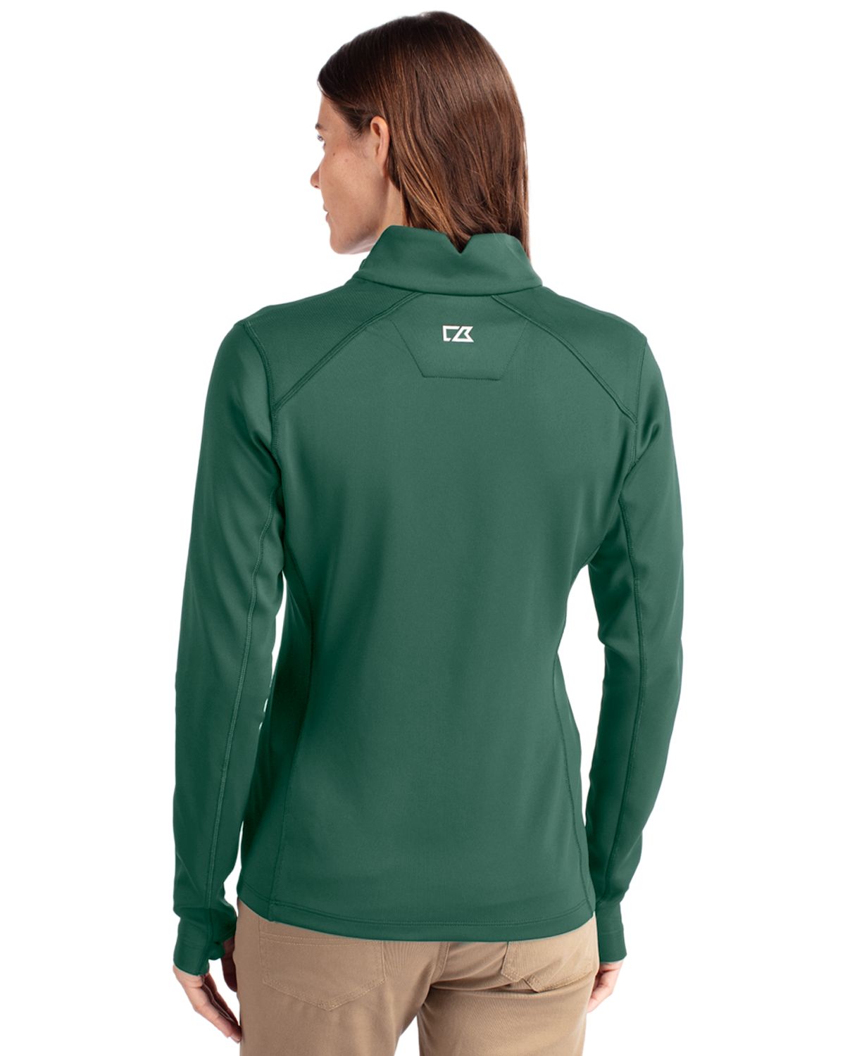Cutter & Buck Traverse Recycled Smooth Stretch Womens Quarter Zip Pullover 98