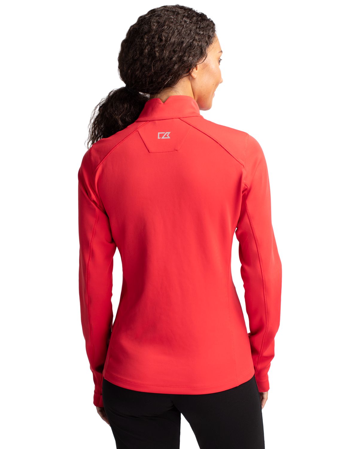 Cutter & Buck Traverse Recycled Smooth Stretch Womens Quarter Zip Pullover 93
