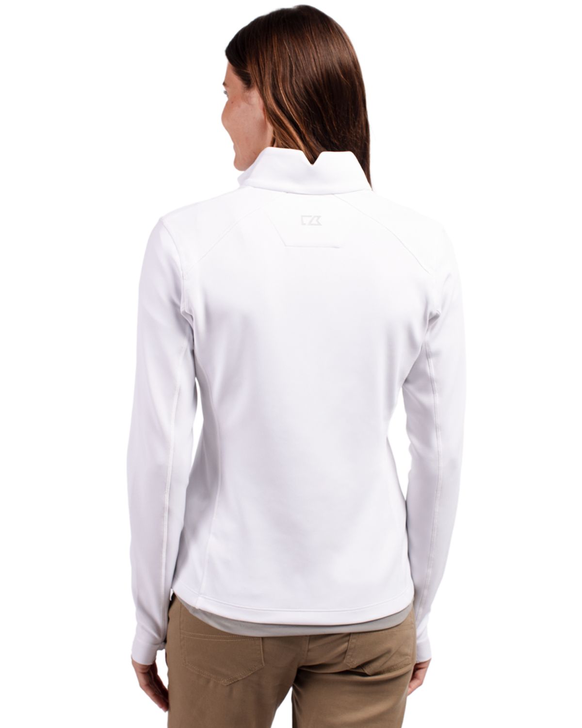 Cutter & Buck Traverse Recycled Smooth Stretch Womens Quarter Zip Pullover 177