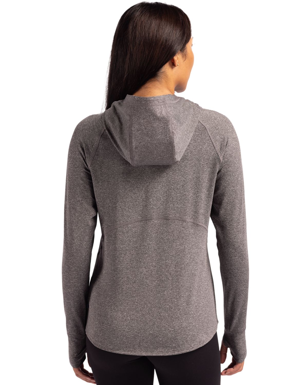 Adapt Knit Recycled Womens Heathered Hooded Pullover