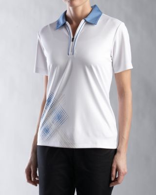 Lady's Minerale CB DryTec S/S Plaid Fusion Polo