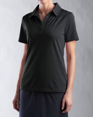 Lady's Nano CB DryTec Luxe S/S Twin Stripe Polo