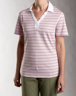 Women's CB DryTec S/S Candice Stripe Polo