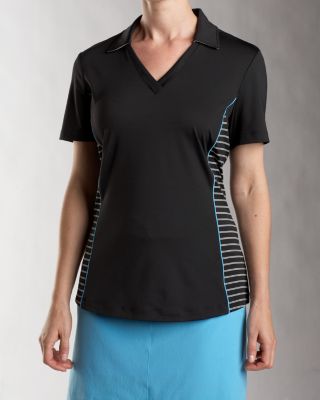 Women's CB DryTec S/S Libby Stripe Polo