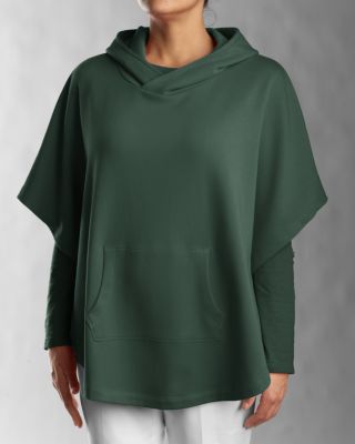 Women's Half Sleeve Hooded Poncho