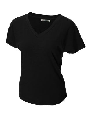 Red Zone Slub V-neck Tee