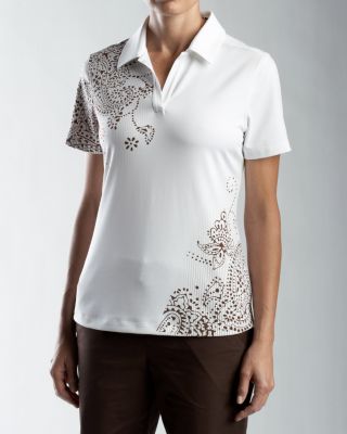 Women's CB DryTec S/S Placed Paisley Polo