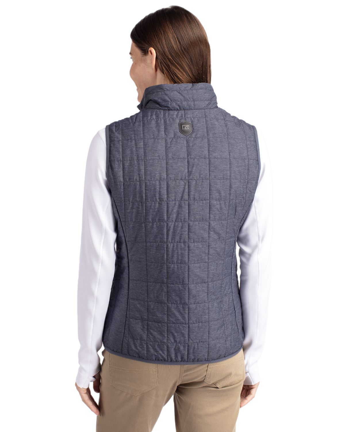 Cutter & Buck Rainier Recycled Insulated Puffer Womens Full Zip Vest 133