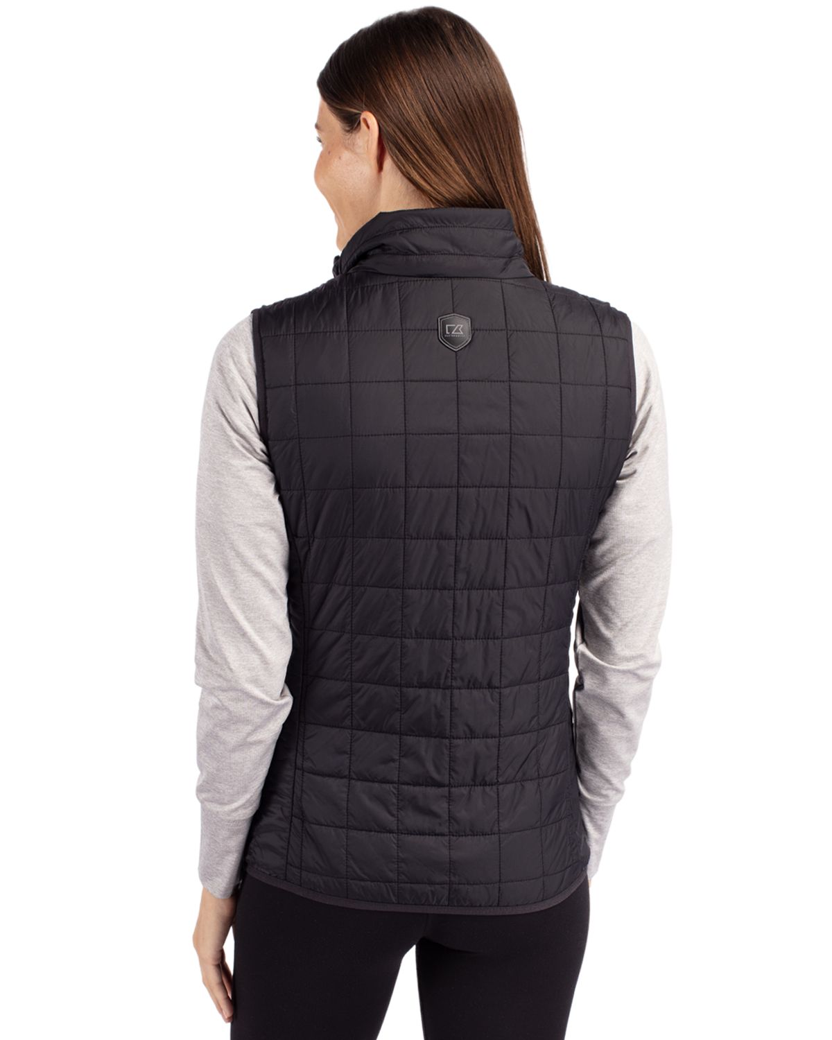 Cutter & Buck Rainier Recycled Insulated Puffer Womens Full Zip Vest 190
